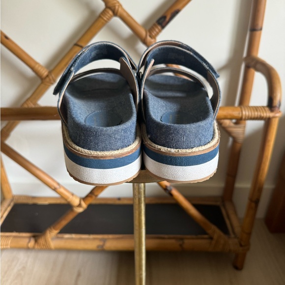 Cole Haan Denim Platform Slides - Picture 3 of 7
